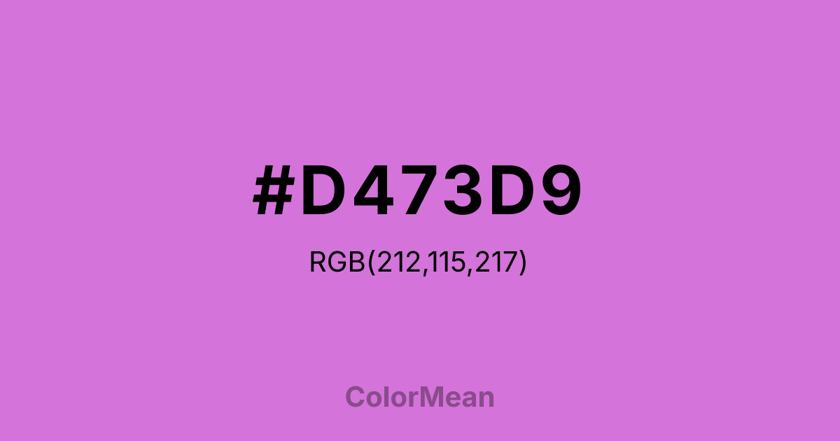 #D473D9 color swatch