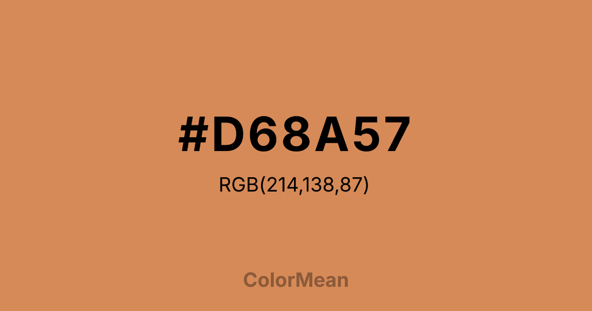 #D68A57 color swatch