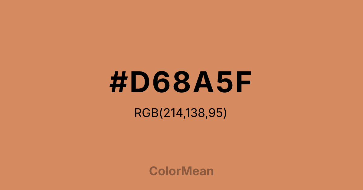 #D68A5F color swatch