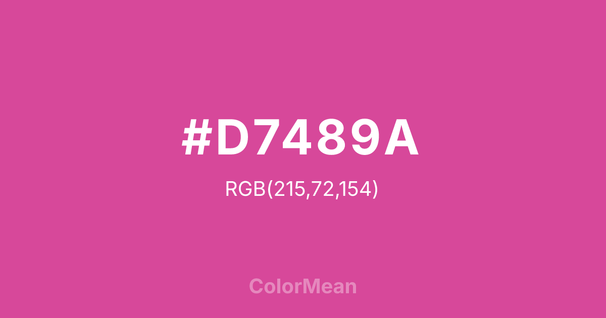 #D7489A color swatch