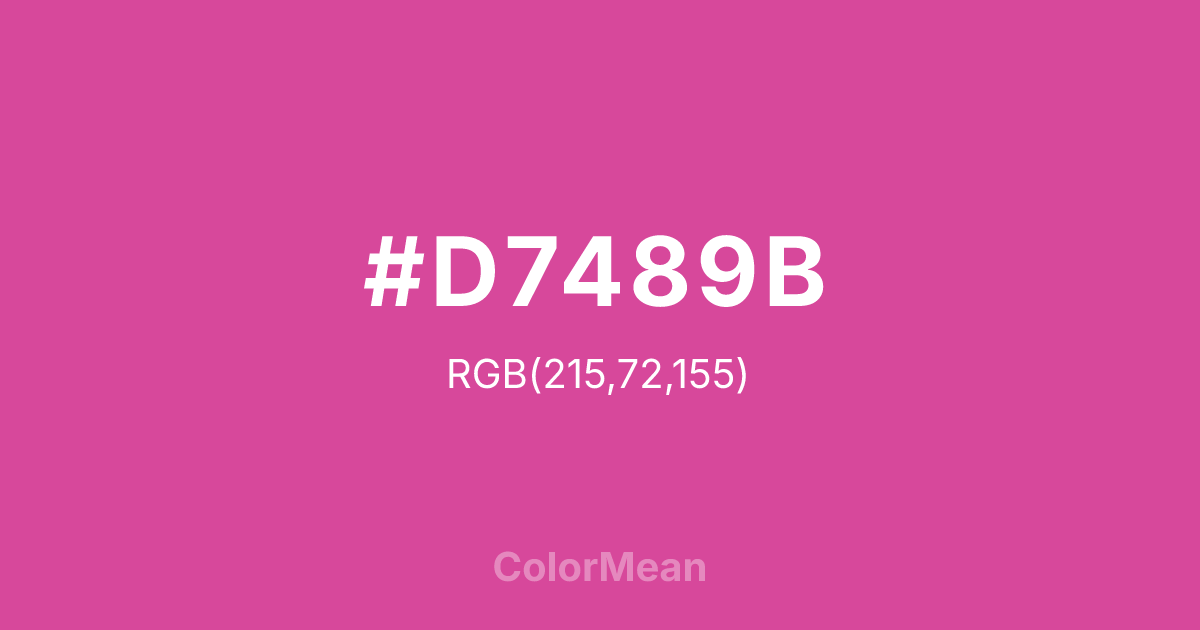#D7489B color swatch