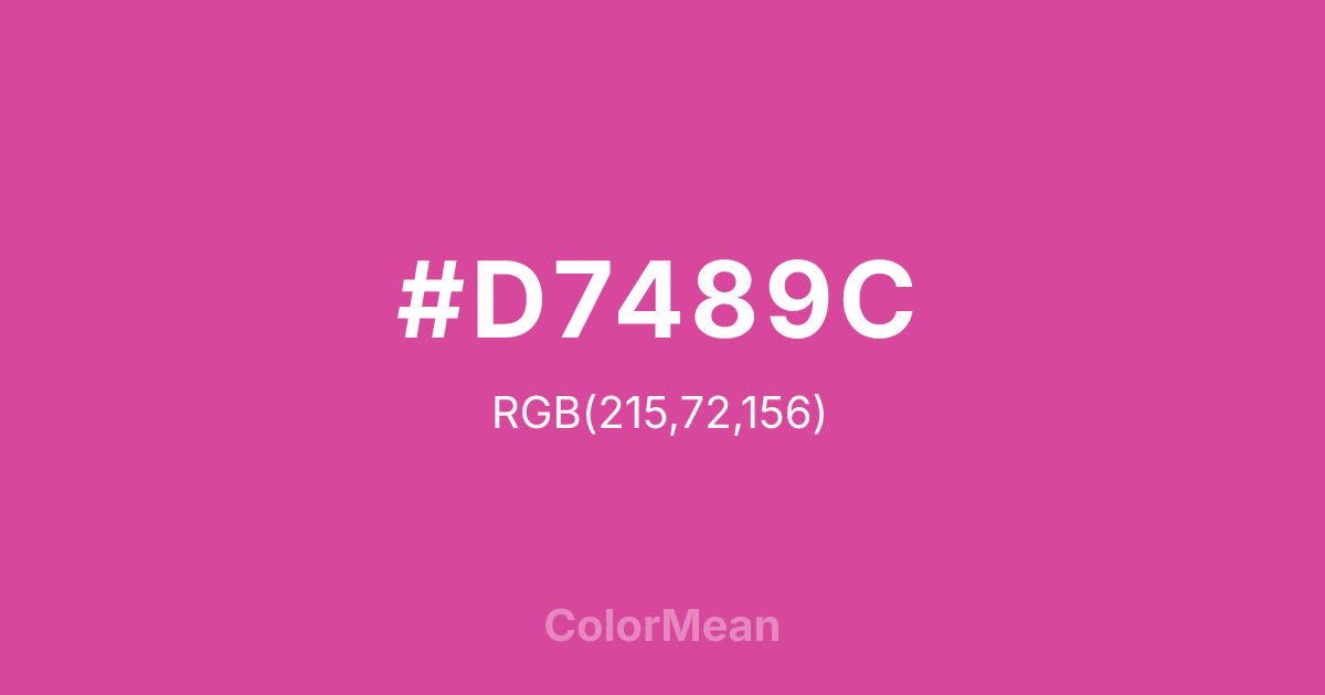 #D7489C color swatch