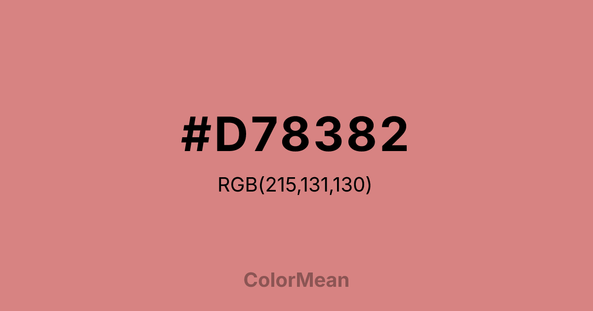 #D78382 color swatch