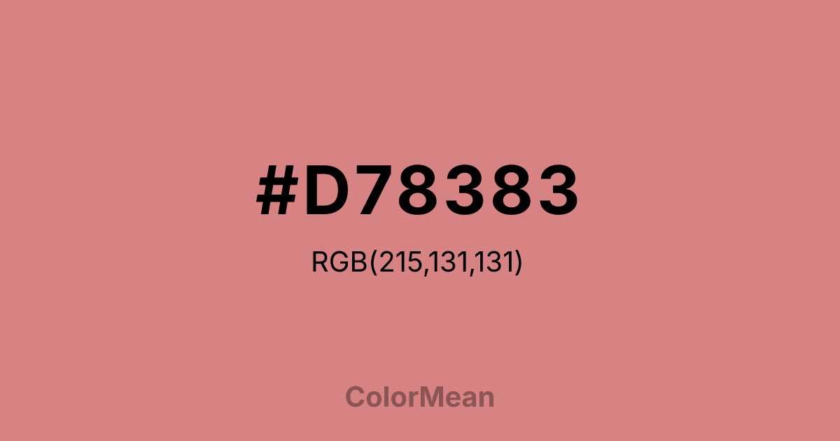 #D78383 color swatch