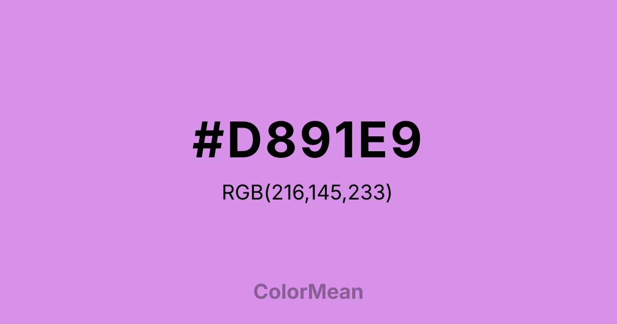 #D891E9 color swatch