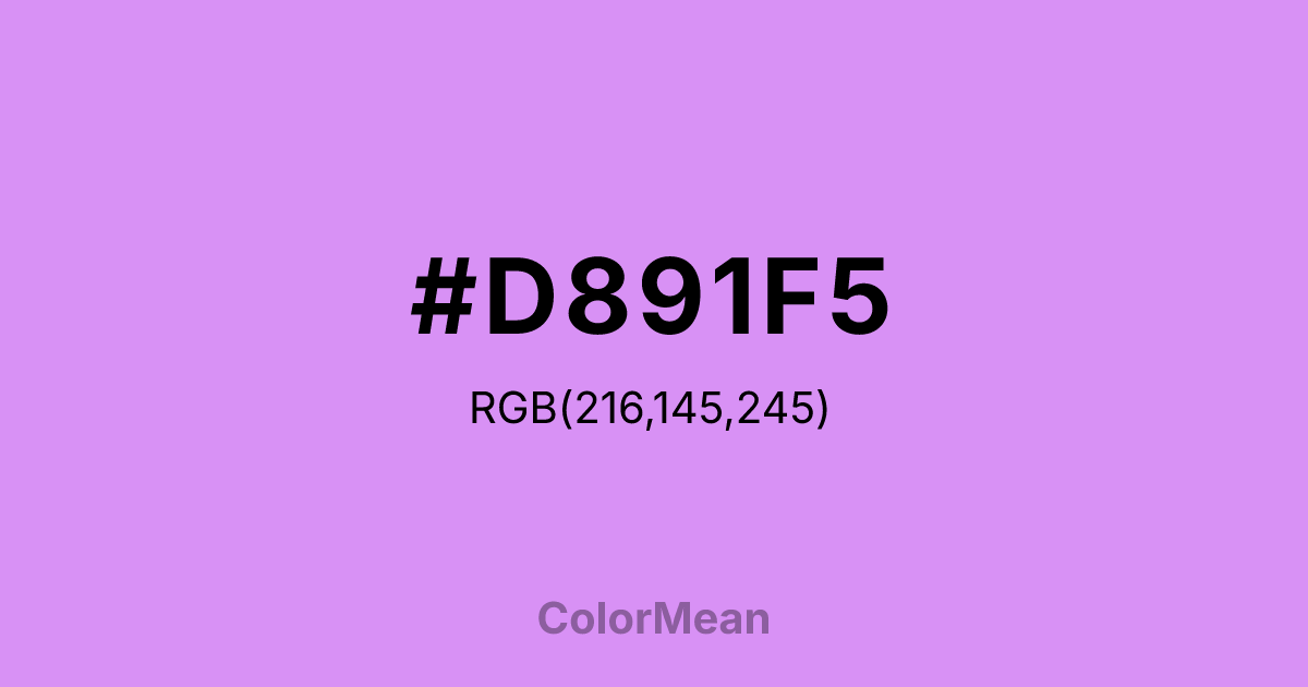 #D891F5 color swatch