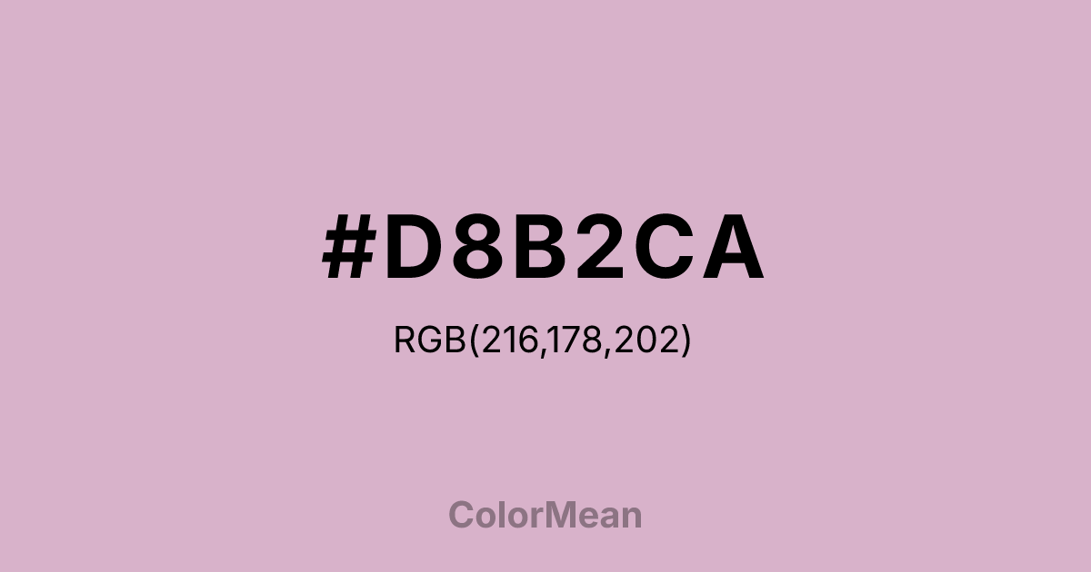 #D8B2CA color swatch