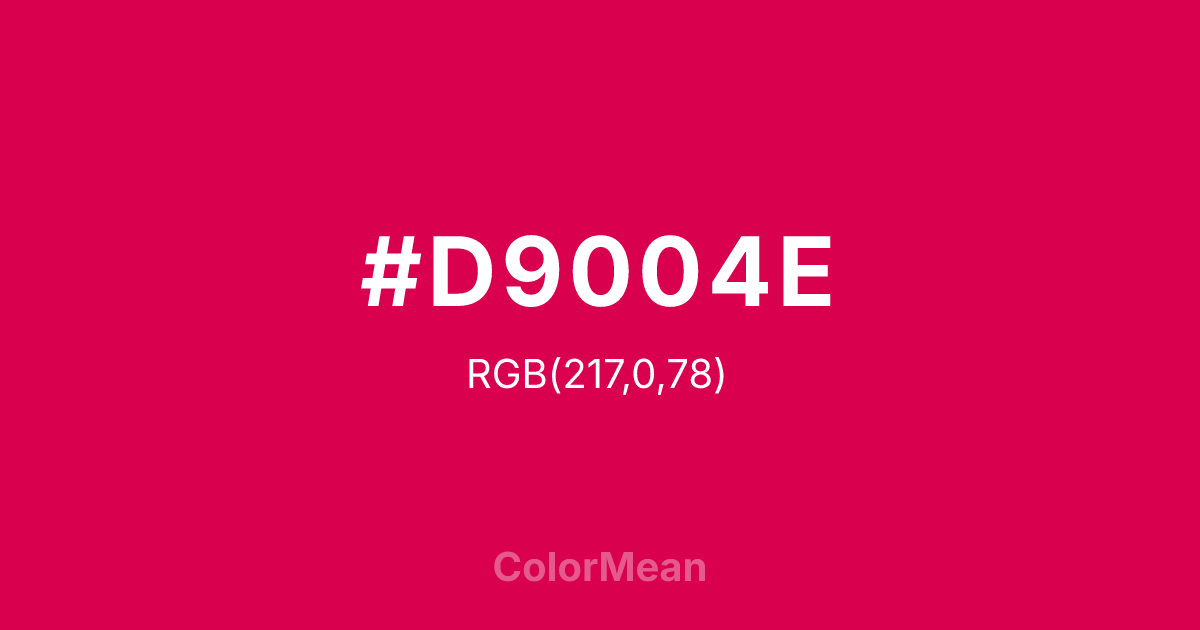 #D9004E color swatch