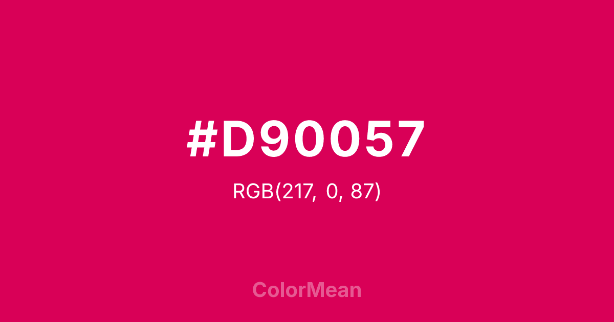 #D90057 color swatch