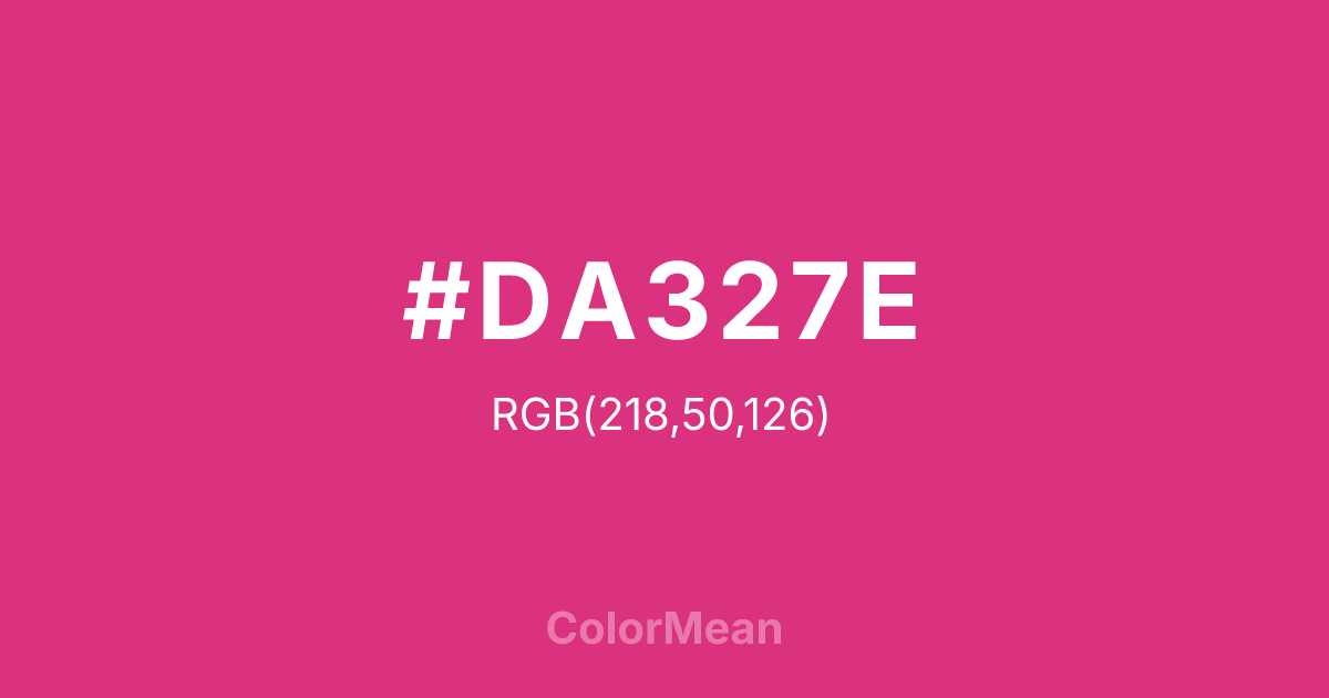 #DA327E color swatch