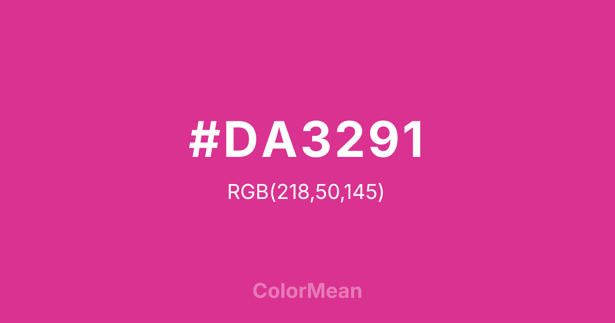 #DA3291 color swatch