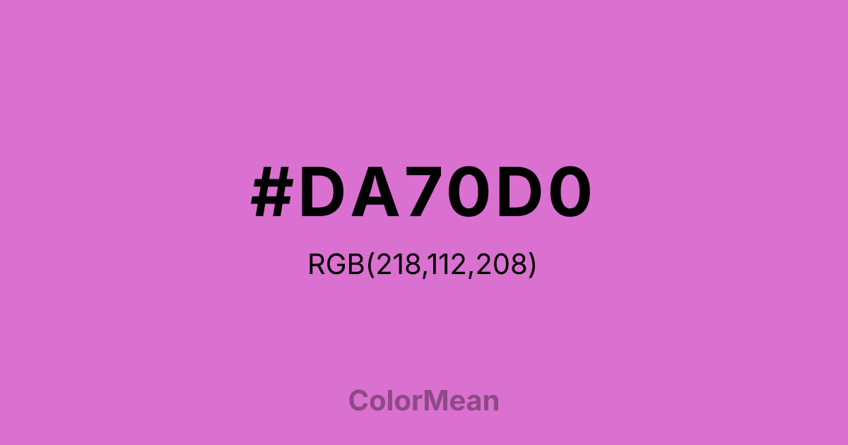 #DA70D0 color swatch