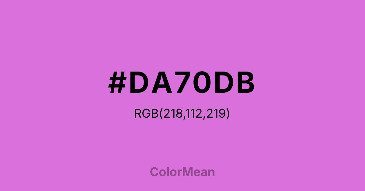 #DA70DB color swatch
