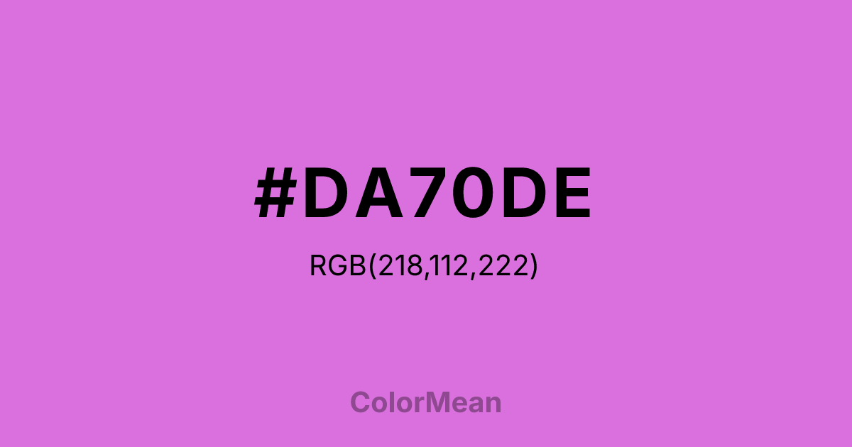 #DA70DE color swatch