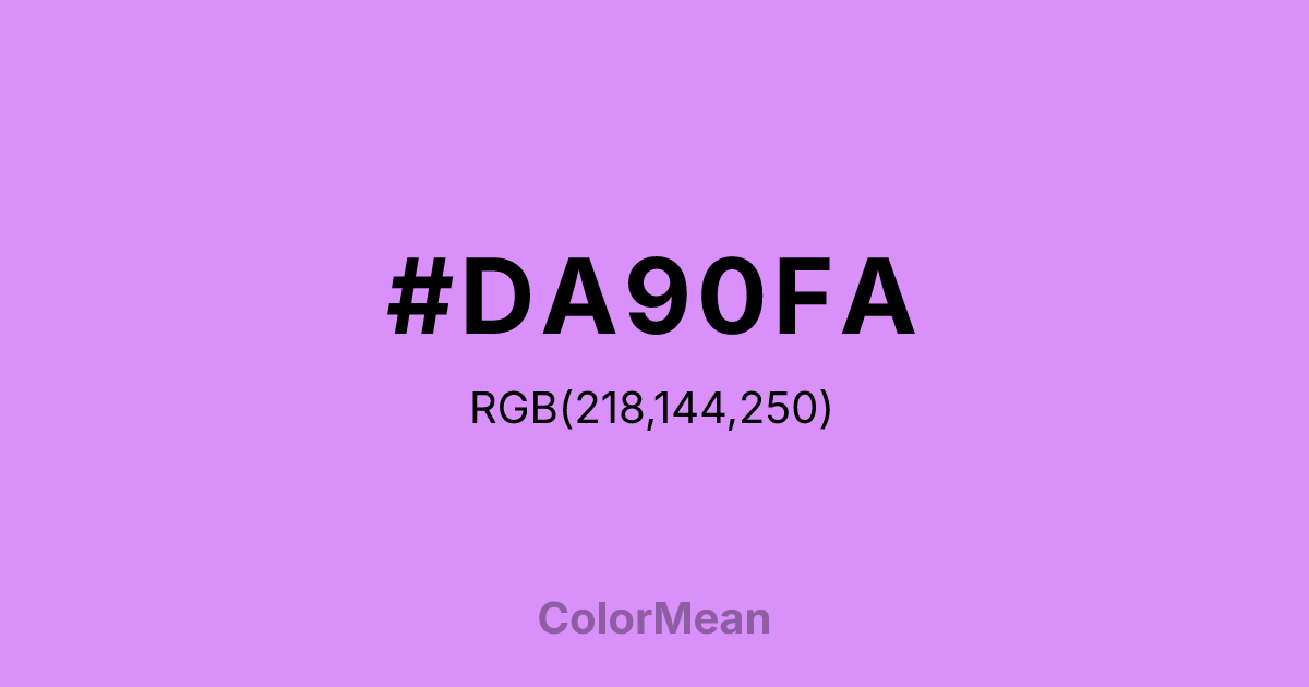 #DA90FA color swatch