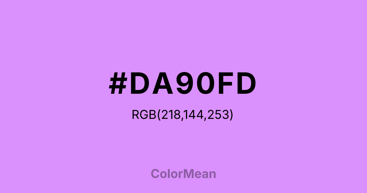 #DA90FD color swatch