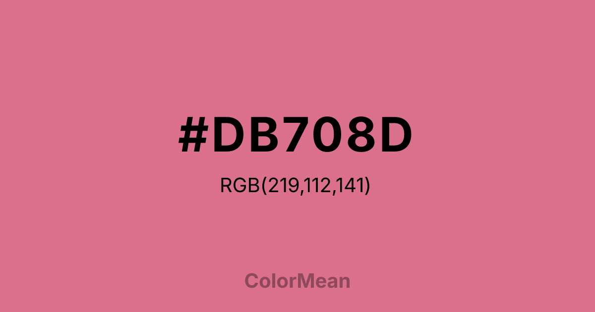 #DB708D color swatch