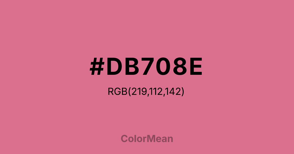 #DB708E color swatch