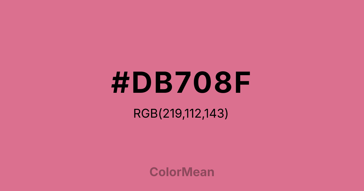#DB708F color swatch