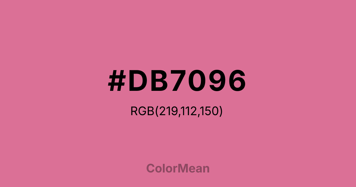 #DB7096 color swatch