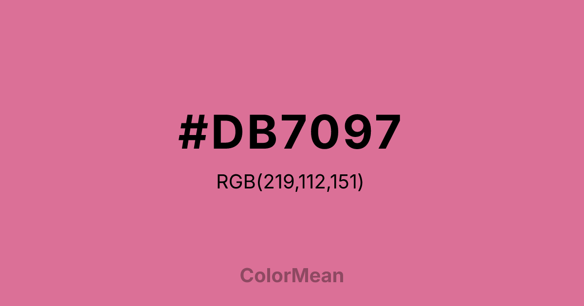 #DB7097 color swatch