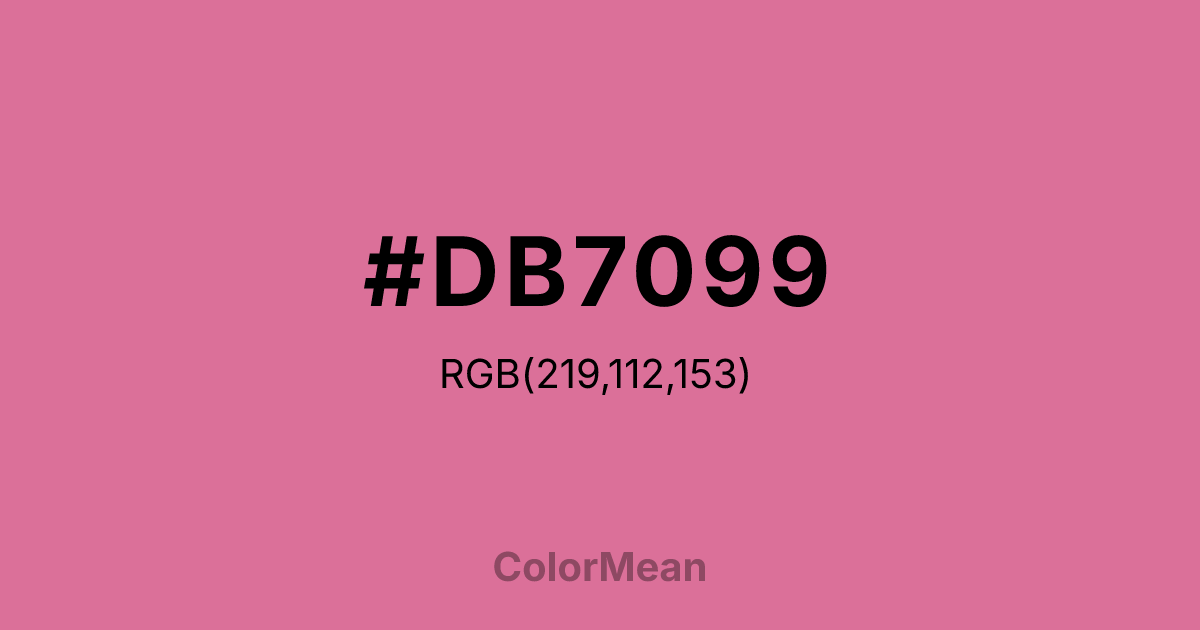 #DB7099 color swatch