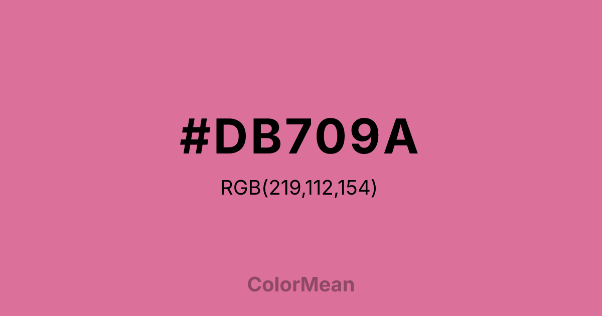 #DB709A color swatch