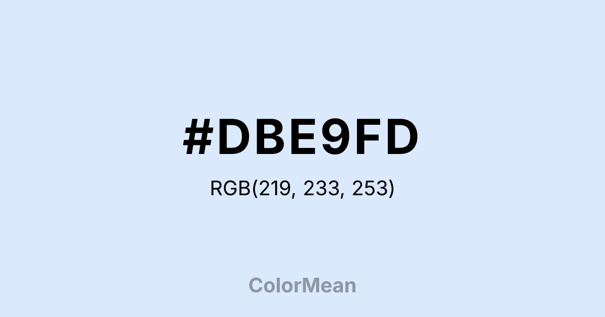 #DBE9FD color swatch