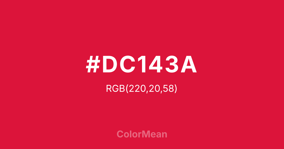 #DC143A color swatch