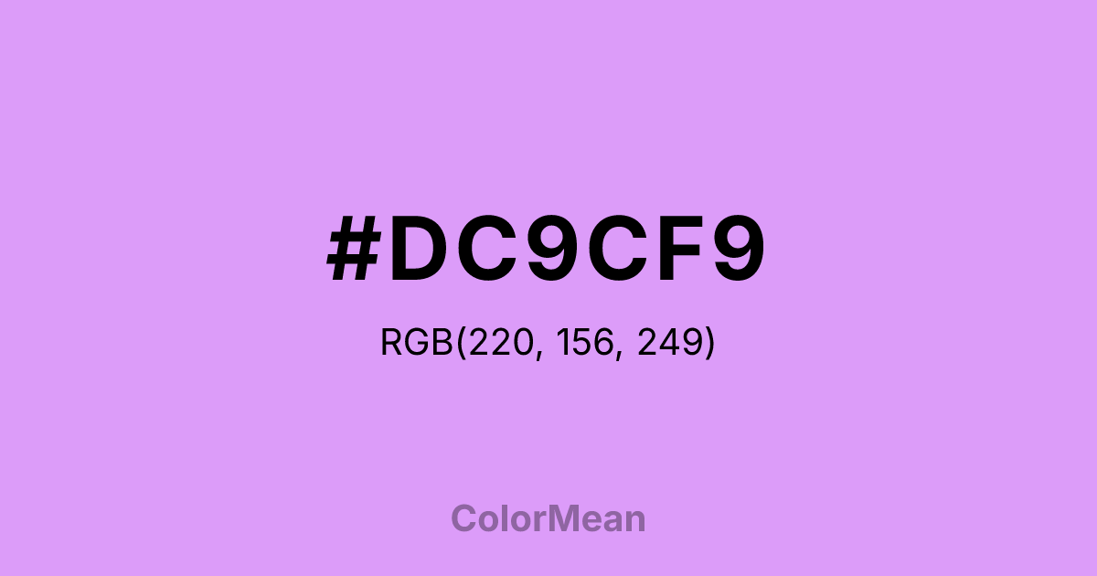 #DC9CF9 color swatch