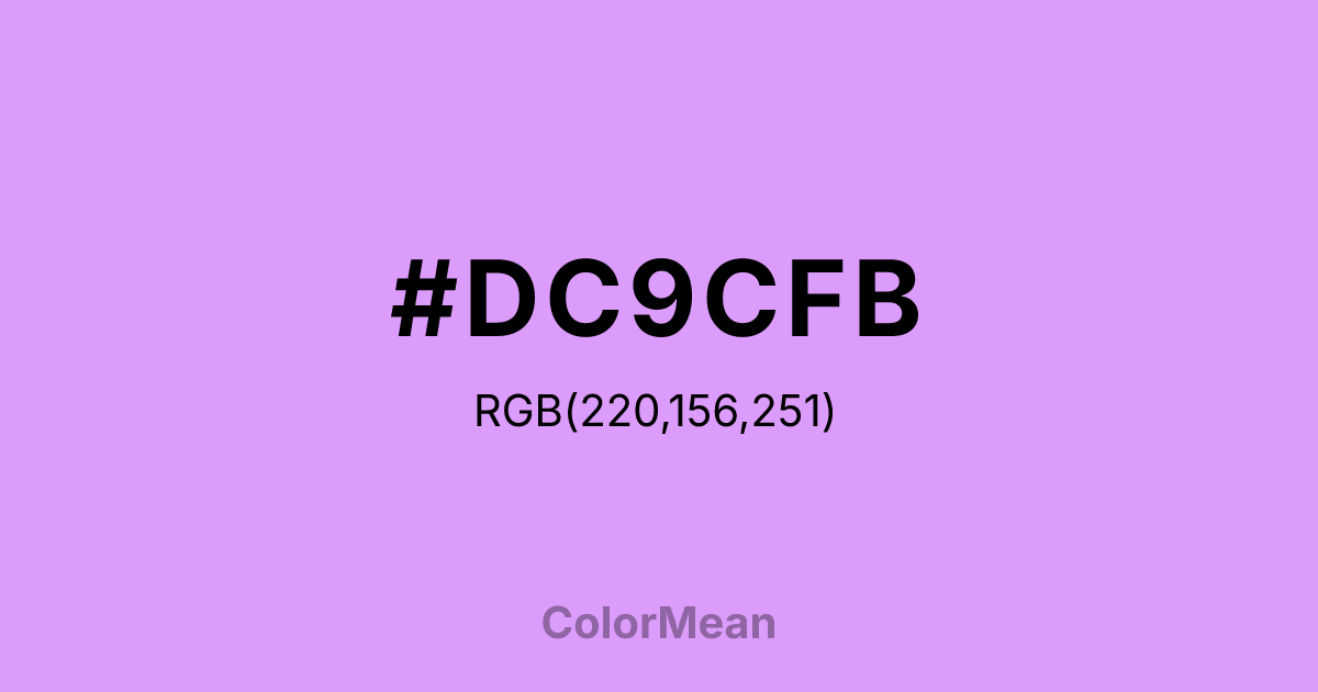#DC9CFB color swatch