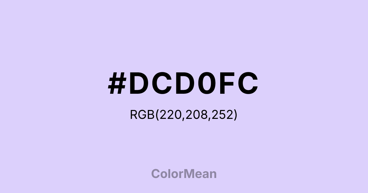 #DCD0FC color swatch