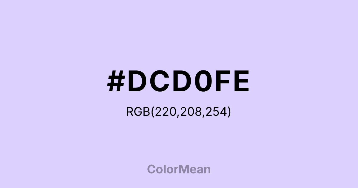 #DCD0FE color swatch