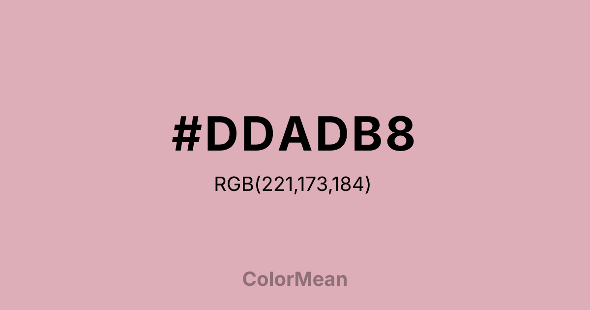 #DDADB8 color swatch
