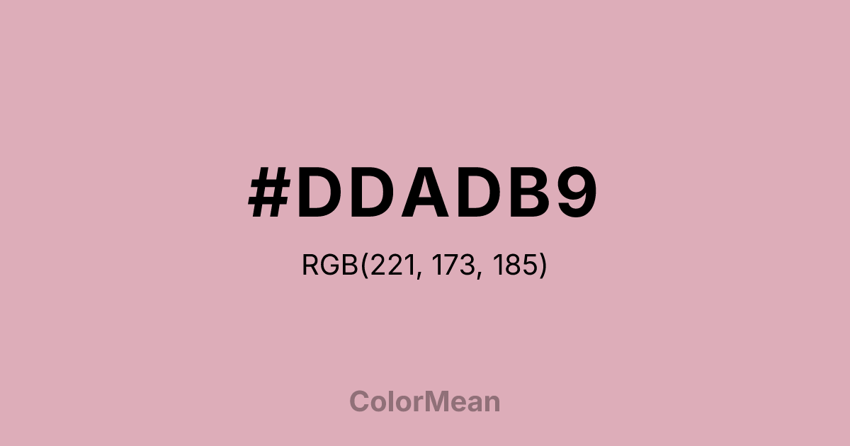 #DDADB9 color swatch