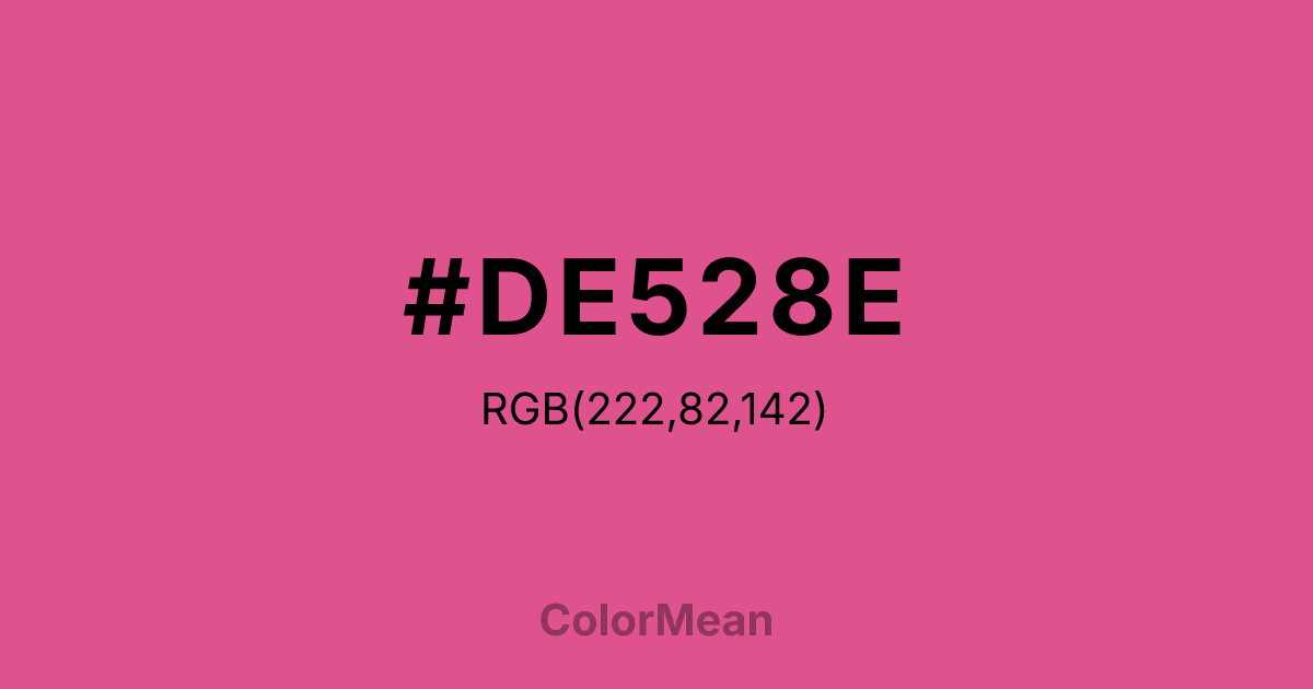 #DE528E color swatch