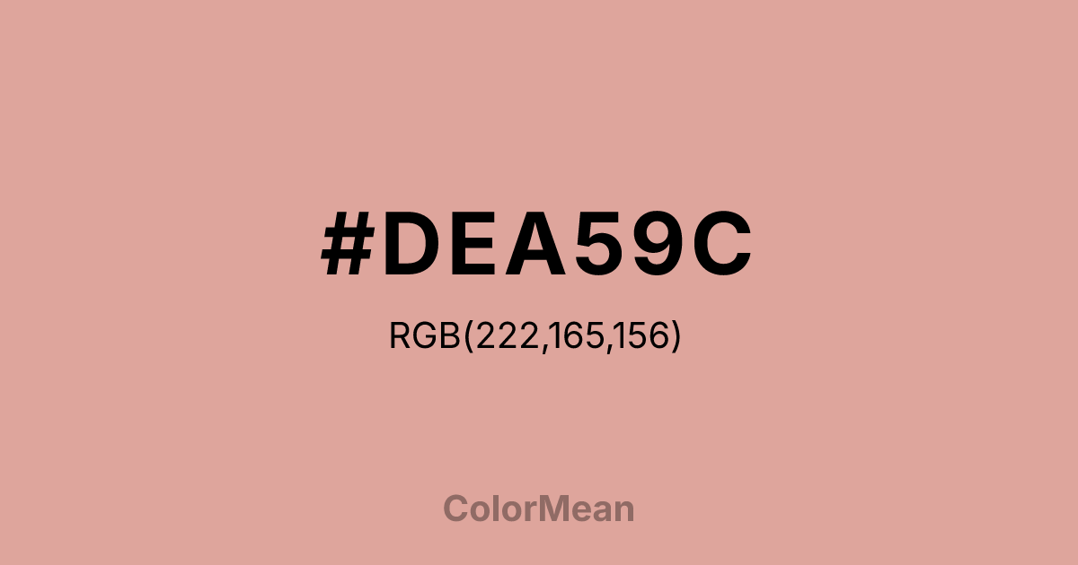#DEA59C color swatch