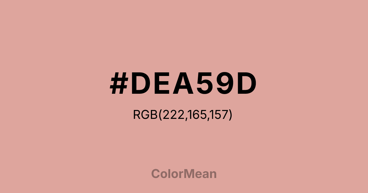 #DEA59D color swatch