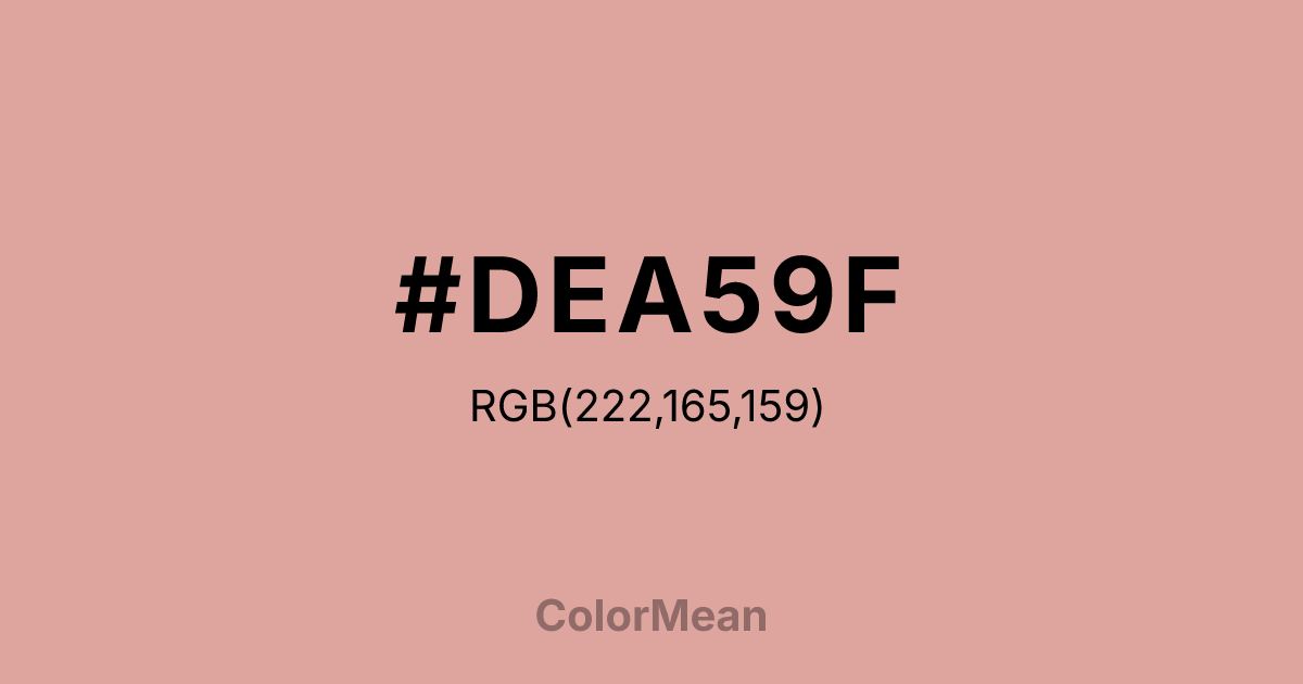 #DEA59F color swatch