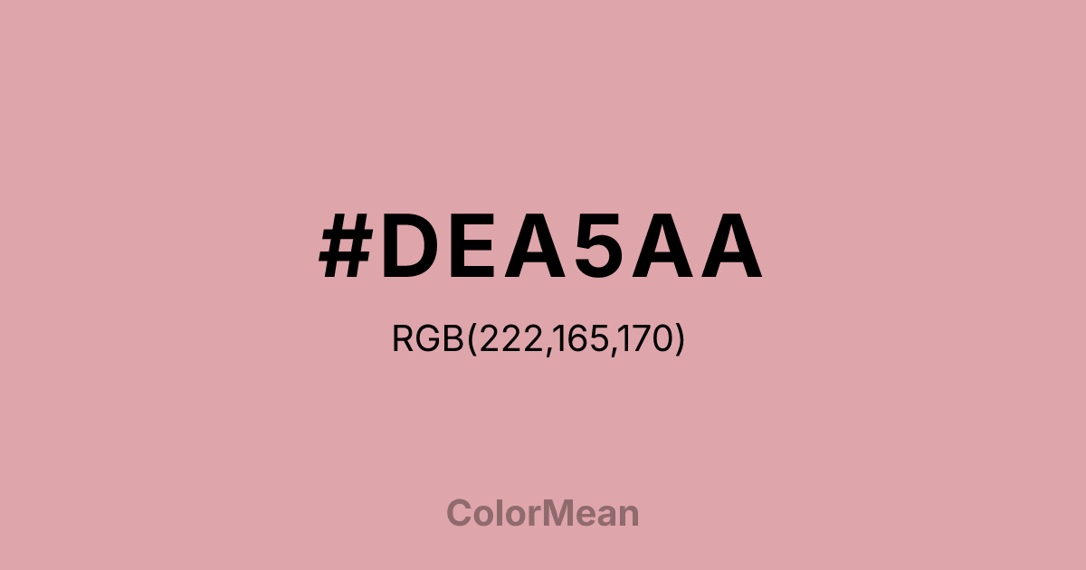 #DEA5AA color swatch