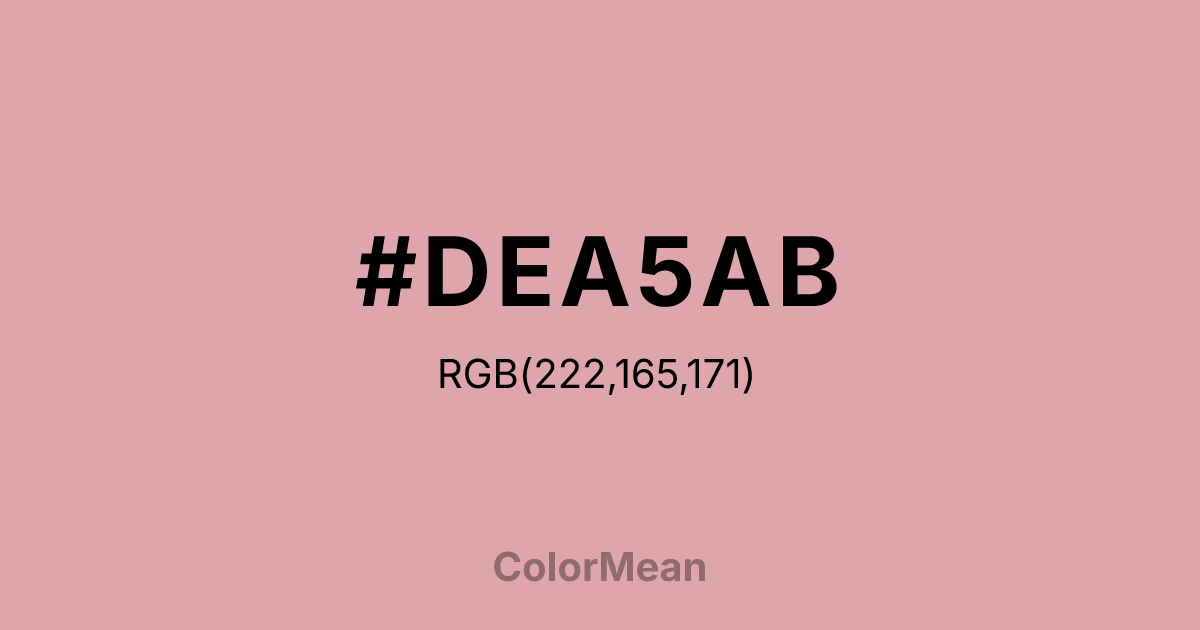 #DEA5AB color swatch