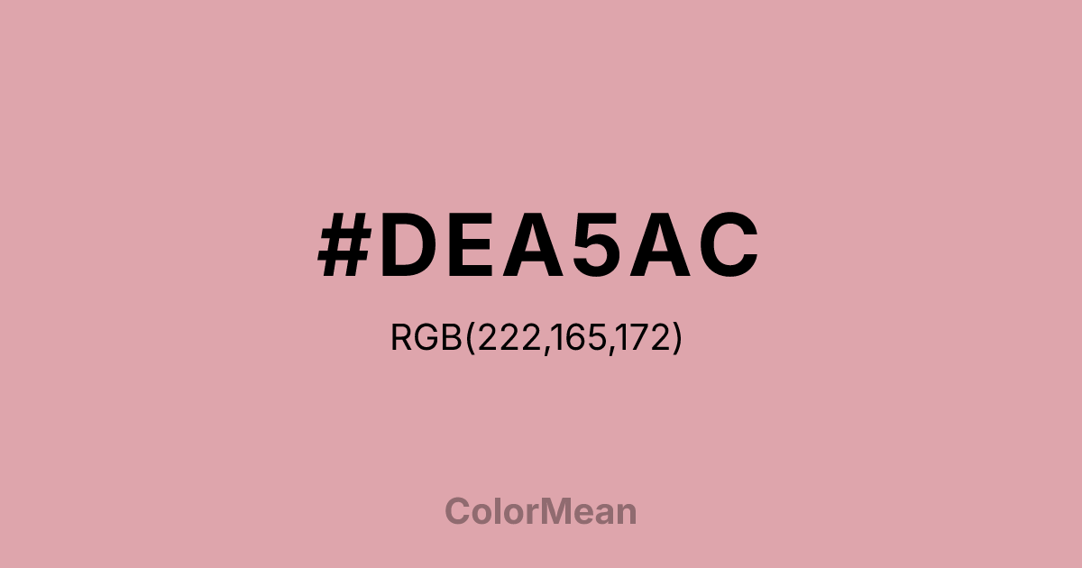 #DEA5AC color swatch