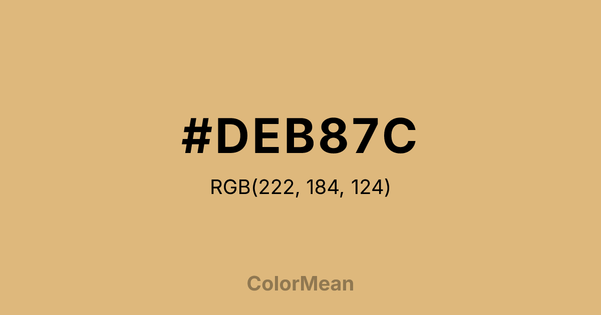 #DEB87C color swatch