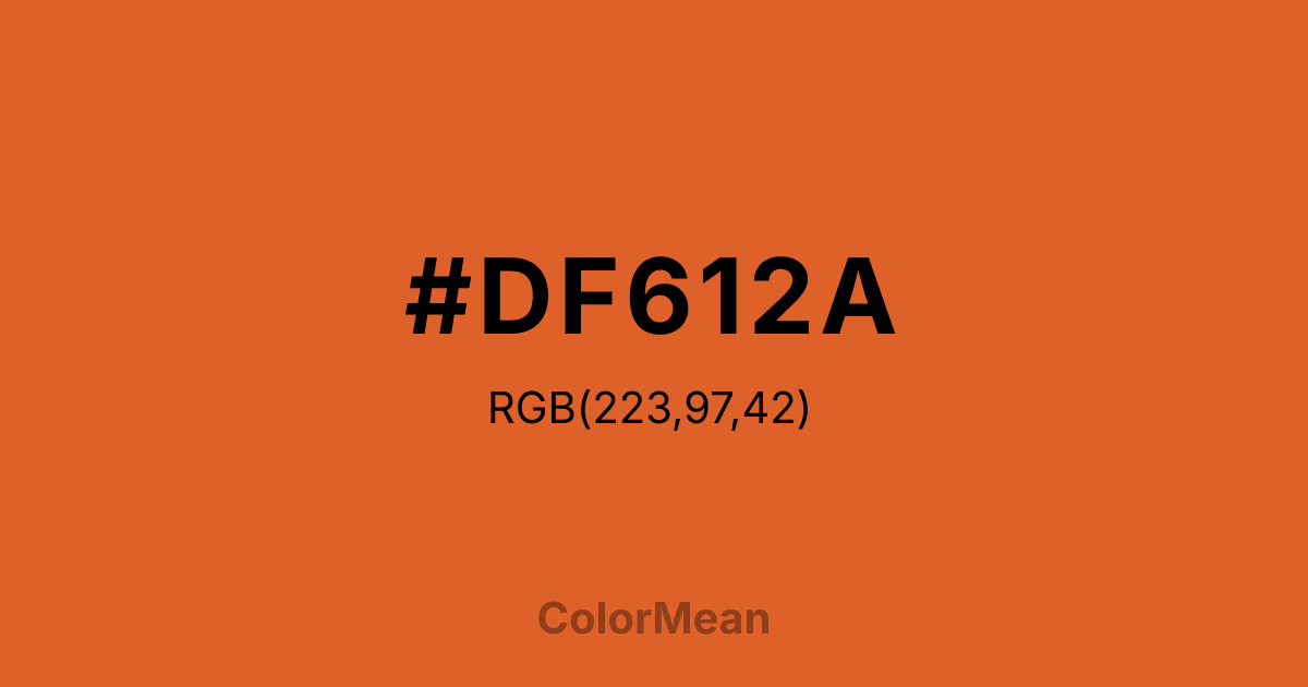 #DF612A color swatch