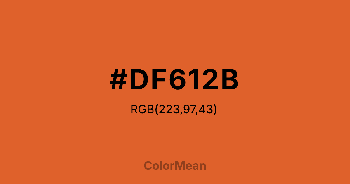 #DF612B color swatch