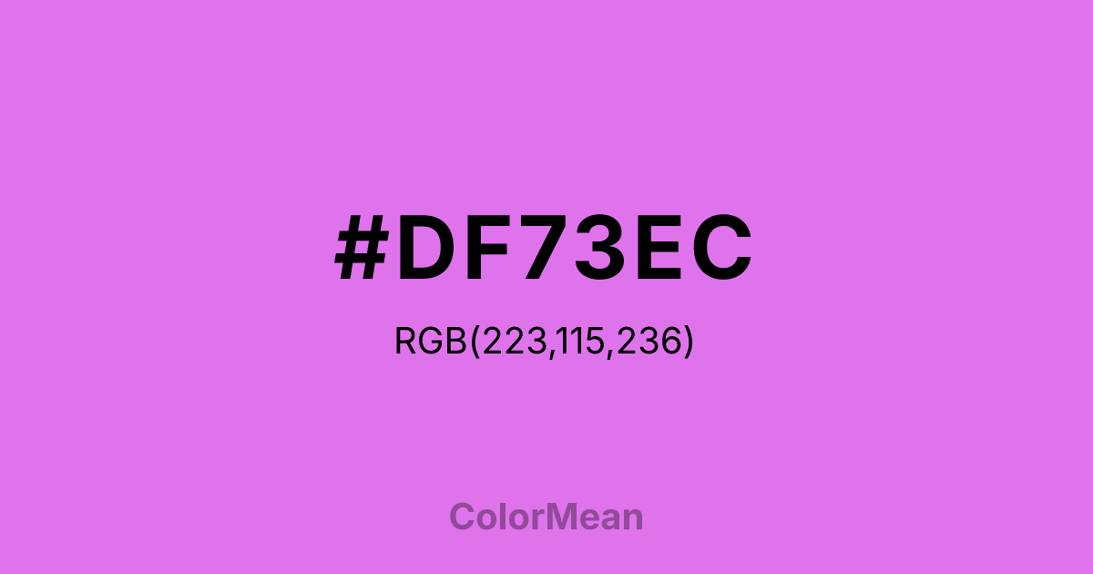 #DF73EC color swatch