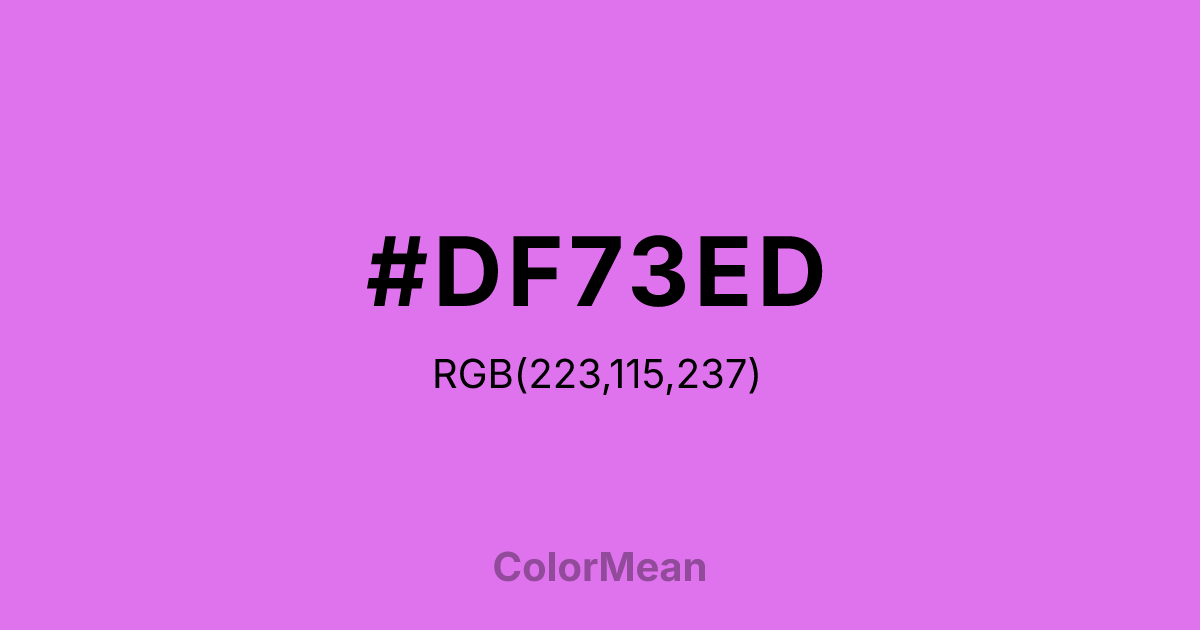 #DF73ED color swatch