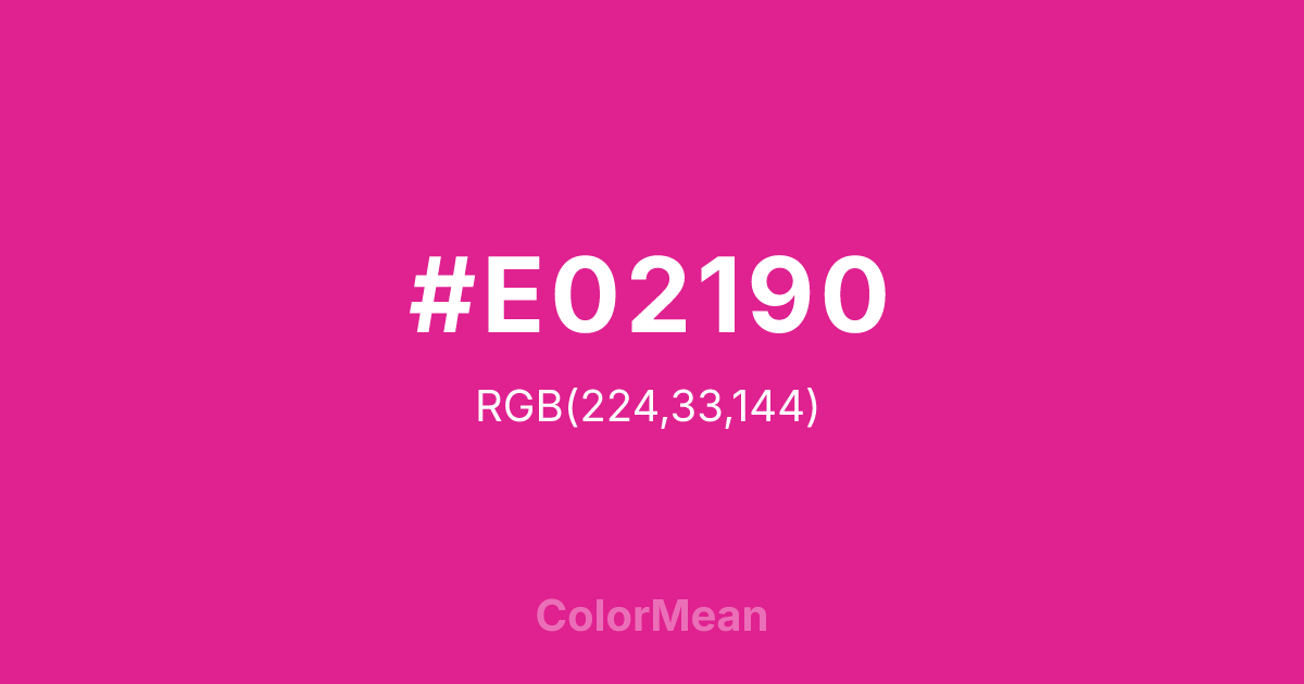 #E02190 color swatch