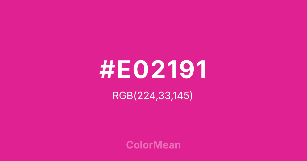 #E02191 color swatch