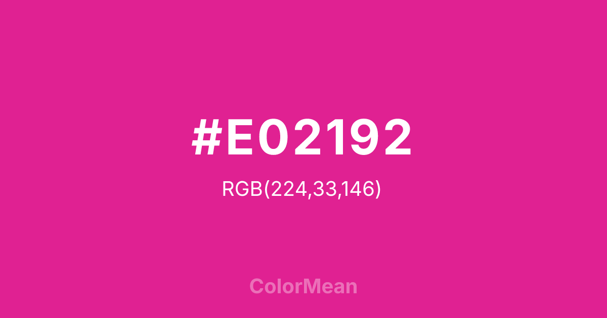 #E02192 color swatch